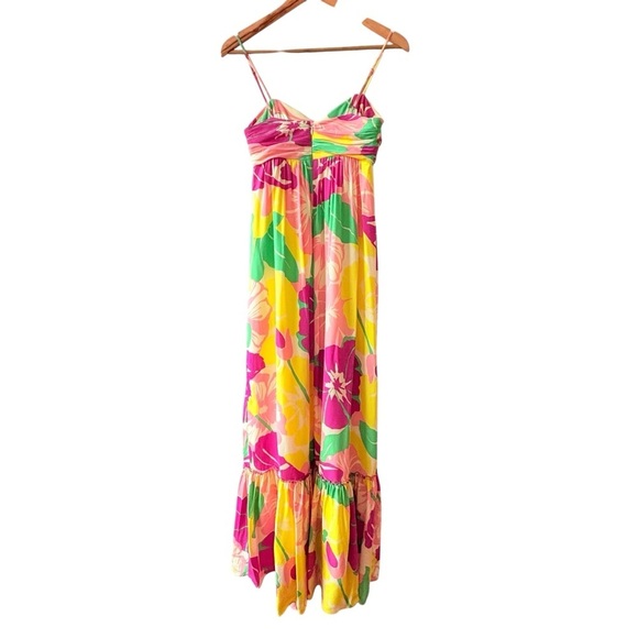 Shoshanna Tropical Print Silk Maxi Dress - Picture 2 of 13